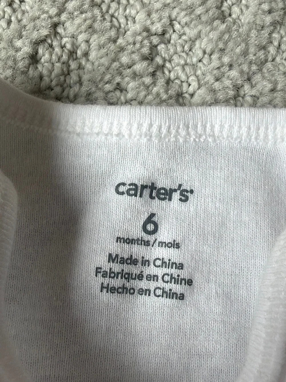 Carters white long
